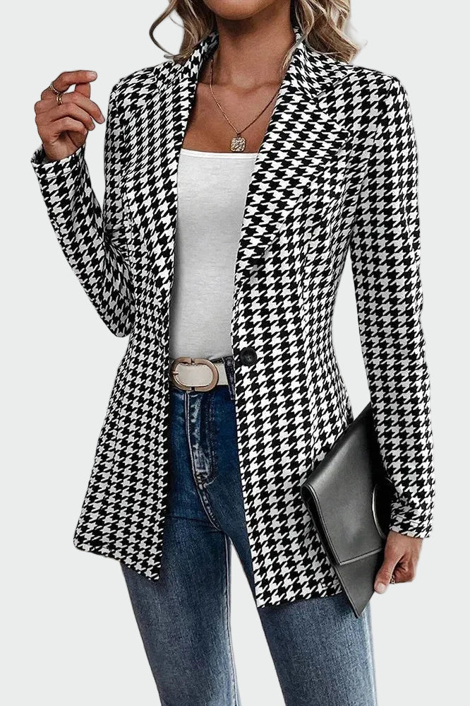 Chaqueta de línea elegante y sofisticada