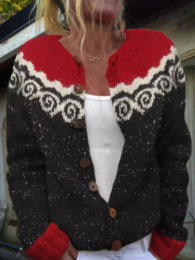 Taylor | Suéter de Punto Vintage Islandés